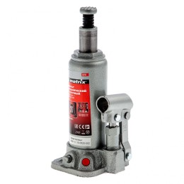 Matrix Домкрат гидравлический бутылочный, 3 т, высота подъема 194-372 мм, в пластиковый кейсе 50752