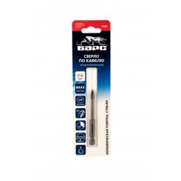 Барс Сверло по керамической плитке 6 мм, крестовая пластинка, шестигранный хвостовик 72805