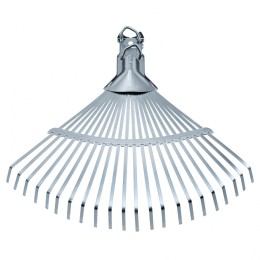 Palisad Грабли веерные стальные, 450 мм, 22 плоских зуба, регулируемая тулейка, без черенка, 617025