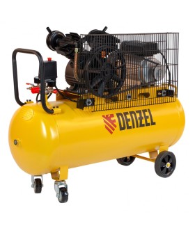 Denzel Компрессор воздушный BCV2200/100, ременный привод, 2.2 кВт, 100 литров, 370 л/мин 58110