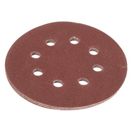 Matrix Круг абразивный на ворсовой подложке под "липучку", перфорированный, P 120, 125 мм, 5 шт 73806