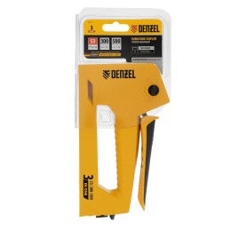 Denzel Степлер мебельный, алюминиевый корпус, тип 53, 6-14 мм, тип 300, 15 мм, тип 500, 15 мм 40214