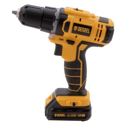 Denzel Дрель-шуруповерт аккумуляторная CDL-12-02, Li-Ion, 12 В, 1.5 А*ч, 2 аккумулятора 26101