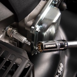 Gross Головка торцевая свечная, магнитная, двенадцатигранная, 16 мм, под квадрат 1/2 13188