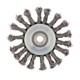 Сибртех Щетка для УШМ, 115 мм, М14, "тарелка", крученая проволока 0.5 мм 746107