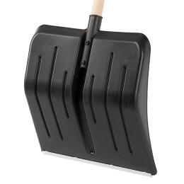 Sparta Лопата для уборки снега пластиковая, 405 х 420 х 1415 мм, деревянный черенок, 61640