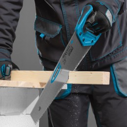 Gross Ножовка по дереву Piranha , 400 мм, 7-8 TPI, зуб-3D, каленый зуб, двухкомпонентная рукоятка 24109