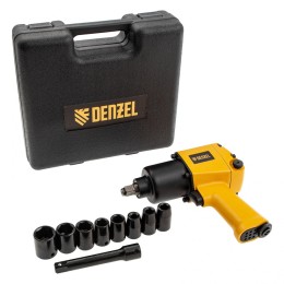 Denzel Ударный пневмогайковерт IW860+набор головок, 1/2", 7000 об/мин, 868 Нм 57473