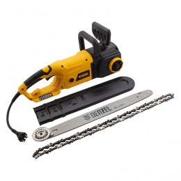 Denzel Пила цепная электрическая EDS-2200, 2.2 кВт,продольная, шина 45 см, шаг 3/8, паз 1.3 мм, 62 звена 95619