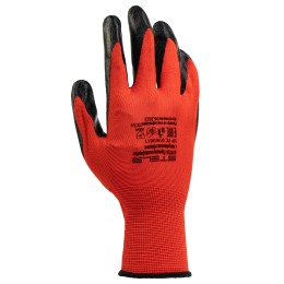 Stels Перчатки полиэфирные с чёрным нитрильным покрытием, размер 9, 13 класс вязки// 678705