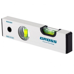 Gross Уровень алюминиевый, 200 мм, фрезерованный, 2 глазка, магнитный// 33669