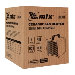 MATRIX Тепловая пушка керамическая SHCL-3000, квадратная, 230 В, 480 м3/ч, 1/3 кВт// 96403