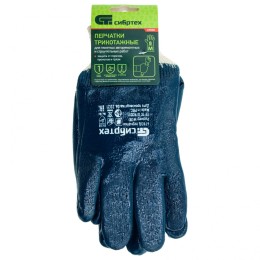 Сибртех Перчатки трикотажные с обливом из бутадиен-нитрильного каучука, манжет, M 67830