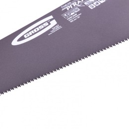 Gross Ножовка по дереву Piranha , 500 мм, 11-12 TPI, зуб-3D, каленый зуб, тефлоновое покрытие полотна, двухкомпонентная рукоятка 24107
