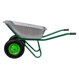 Сибртех Тачка садово-строительная, 2-х колесная, усиленная, грузоподъемность 320 кг, объем 100 л Россия 689863