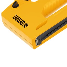 Denzel Степлер мебельный, алюминиевый корпус, тип 53, 6-14 мм, тип 300, 15 мм, тип 500, 15 мм 40214