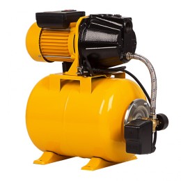 Denzel Насосная станция PS1100С, 1100 Вт, 4500 л/ч, ресивер 24 л, подъем 46 м, чугун 97215