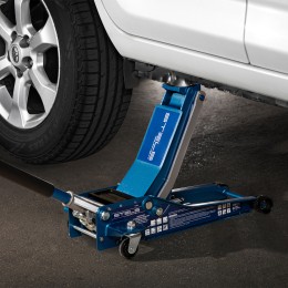 Stels Домкрат гидравлический подкатной с фиксатором 2.5 т в кейсе 51132