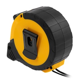 Denzel Рулетка 8м х 25мм, двухкомп. корпус, кнопка-пауза// 31544