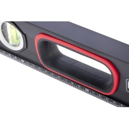 Matrix Уровень алюминиевый, усиленный, фрезерованный, 3 глазка, двухкомпонентные рукоятки, 600 мм 34361