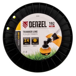 Denzel Леска для триммера круглая, 2,4мм х 192м, на DIN катушке FLEX CORD 96280