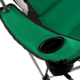 Palisad Кресло складное с подлокотниками и подстаканником, 60 х 60 х 110/92 см, Camping 69592