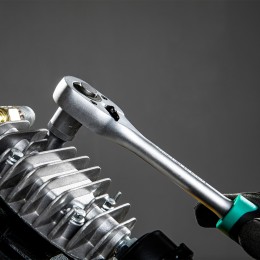 Stels Набор торцевых головок, 1/2", головки 10 - 22 мм, с трещот. ключом, CrV,11 предметов 14127