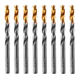 Denzel Сверло по металлу, 7,5 мм, HSS-Tin, Golden Tip, 8 шт. 717218