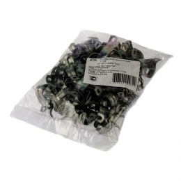 Сибртех Скоба металлическая двухлапковая, 21 мм, 100 шт 48192