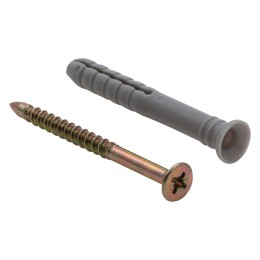 Сибртех Дюбель-гвоздь полипропиленовый с потайным бортиком 8 х 60 мм, 100 шт 42132