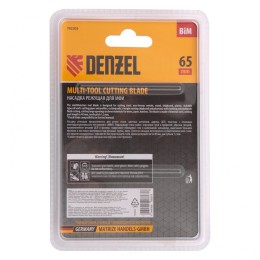 Denzel Насадка для МФИ режущая прямая, BiM, по металлу и дереву, 65 x 1.2 мм, мелкий зуб 782303