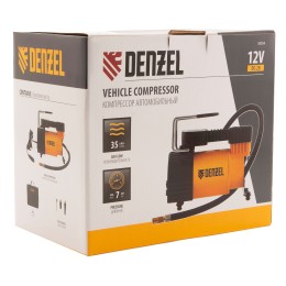 Denzel Компрессор автомобильный DС-20,12 В, 7 атм, 35 л/мин 58054