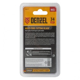 Denzel Насадка для МФИ режущая пазовая прямая, HCS, по дереву, ламинату 34 х 2.5 мм, крупный зуб 782315