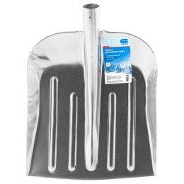 Сибртех Лопата для уборки снега стальная оцинкованная, 330 х 365 мм, без черенка, Россия, 61536