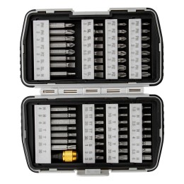 Matrix Набор бит, магнитный адаптер, CrV, пластиковый кейс, 64 шт. 11327