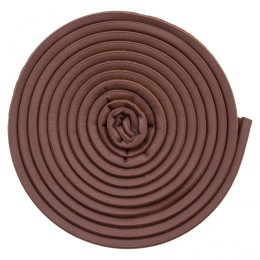 Сибртех Уплотнитель резиновый, 24 м, профиль "D", коричневый 88904