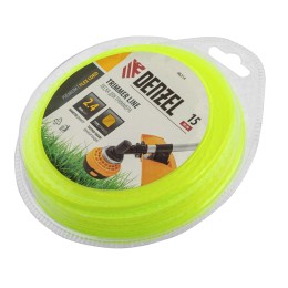 Denzel Леска для триммера зубчатый квадрат, 2,4мм х 15м, FLEX CORD, 96214