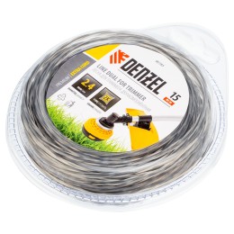 Denzel Леска двухкомпонентная для триммера квадратная витая, 2.4 мм х 15 м, EXTRA CORD 96185