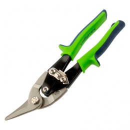 СИБРТЕХ Ножницы по металлу, 250 мм, левый рез, сталь С55, двухкомпонентные рукоятки 78338