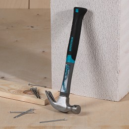 Gross Молоток-гвоздодер, 450 г, фибергласовая трехкомпонентная рукоятка 10475