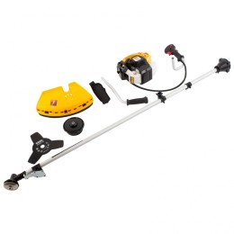 Denzel Триммер бензиновый DR-33, 33 см3, неразъемная штанга, состоит из 2 частей 96271