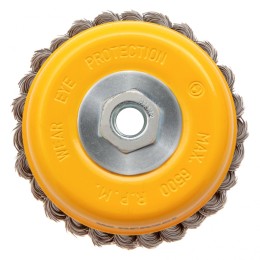 Denzel Щетка для УШМ, 125 мм, "Чашка", крученая нержавеющая проволока 0.5 мм, М14 746273