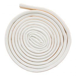 Сибртех Уплотнитель резиновый, 6 м, профиль "D", белый 88915