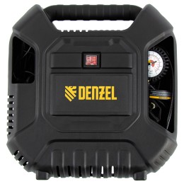 Denzel Компрессор воздушный DL1100 1.1 кВт, 180 л/мин, с набором аксессуаров 58005