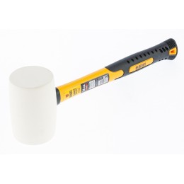 Denzel Киянка резиновая, 16 oz, белая резина, фибергласовая рукоятка// 7711196