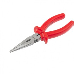 Matrix Длинногубцы прямые Econom, 180 мм, шлифованные, пластмассовые рукоятки 17193