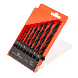 Sparta Набор сверл по металлу, 3-10 мм, (через 1 мм), HSS, 8 шт, цилиндрический хвостовик 723205