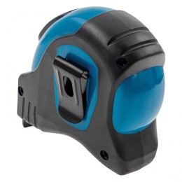 Gross Рулетка "Schlagfest",8 м x 25 мм,магнитный обрезиненный зацеп,двусторонняя шкала,Нейлоновое покрытие,автоматическая фиксация 31114