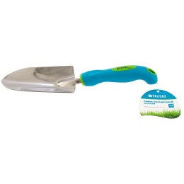 Palisad Совок посадочный широкий, 90 х 320 мм, нержавеющая сталь, двухкомпонентная рукоятка, Premium Plus, 62051