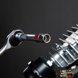 Matrix Головка торцевая, 14 мм, двенадцатигранная, CrV, под квадрат 1/2, хромированная 13688